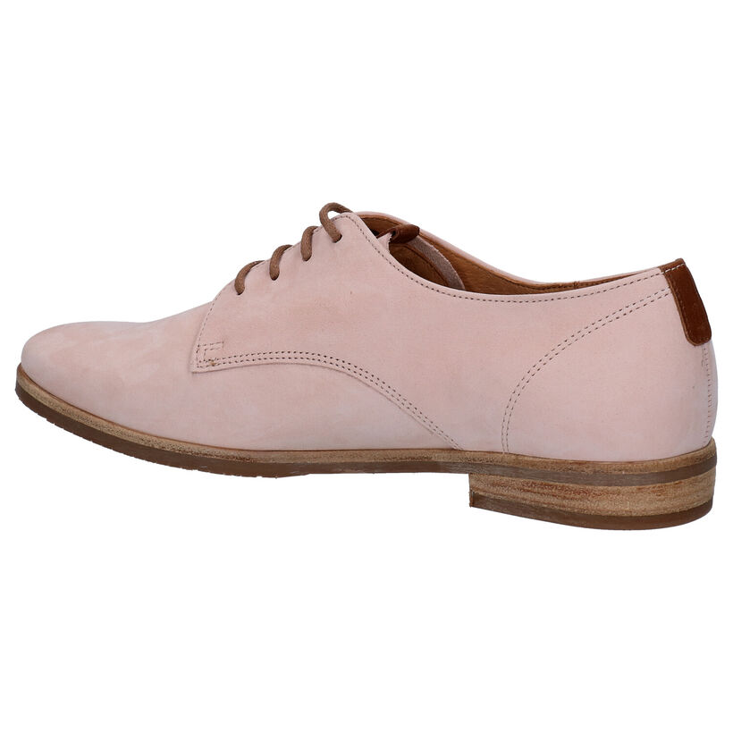 Gabor Roze Veterschoenen in daim (287999)