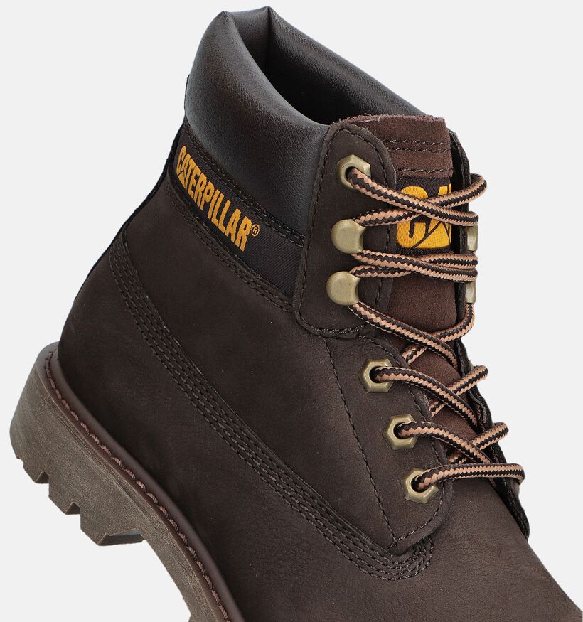 Caterpillar Boots à lacets en Marron pour hommes (361122) - pour semelles orthopédiques