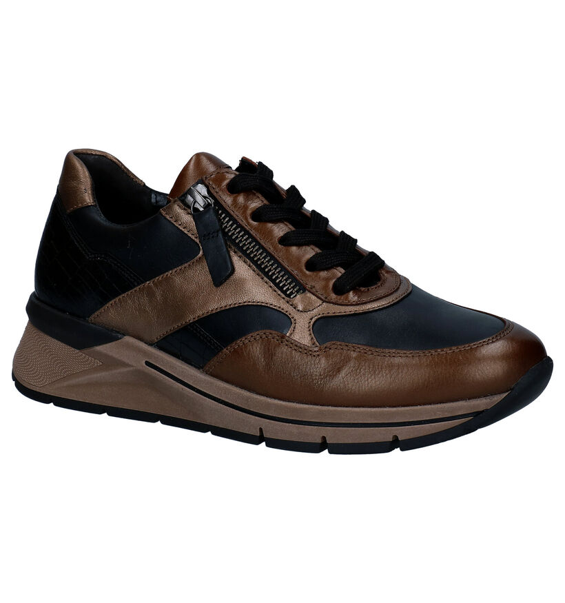 Gabor OptiFit Chaussures à lacets en Bronze en cuir (297427)