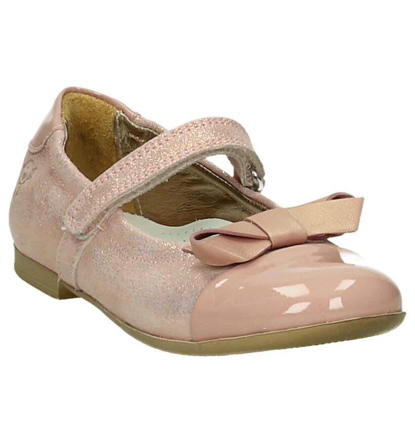 Rondinella Roze Metallic Ballerina's met Bandje in lak (194069)