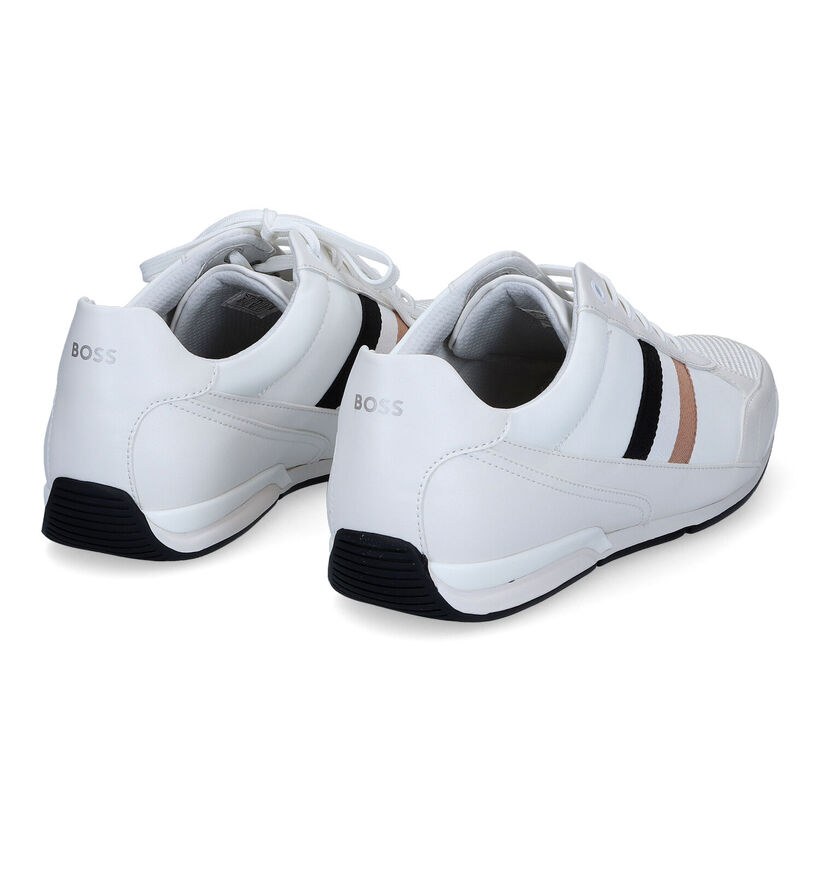 Hugo Boss Saturn Low Chaussures à lacets en Blanc pour hommes (303279) - pour semelles orthopédiques