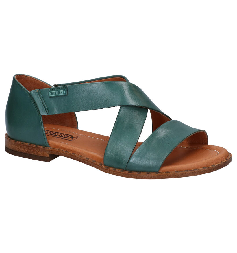 Pikolinos Algar Oranje Sandalen in leer (289249)