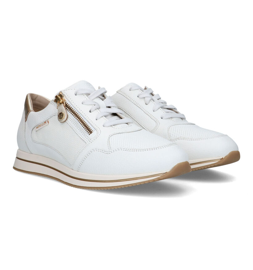 Mephisto Leenie Witte Sneakers voor dames (338994) - geschikt voor steunzolen