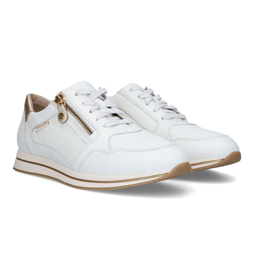 Mephisto Leeni Witte Sneakers voor dames (354286) - geschikt voor steunzolen