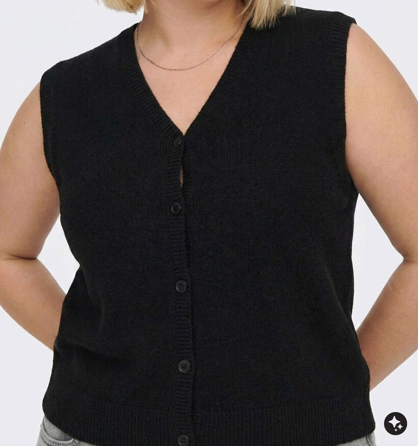 ONLY Carmakoma Rally Gilet en Noir pour femmes (381913)