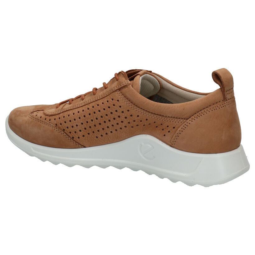 ECCO Flexure Cognac Veterschoenen in nubuck (275341)