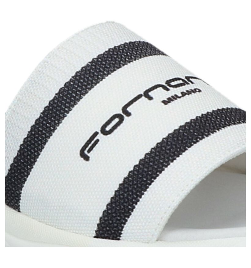 Fornarina Claquettes de piscine en Noir en textile (236929)