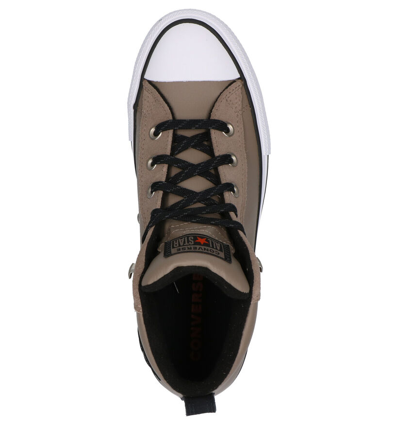 Converse Chuck Taylor AS Street Taupe Sneakers in leer (263447)