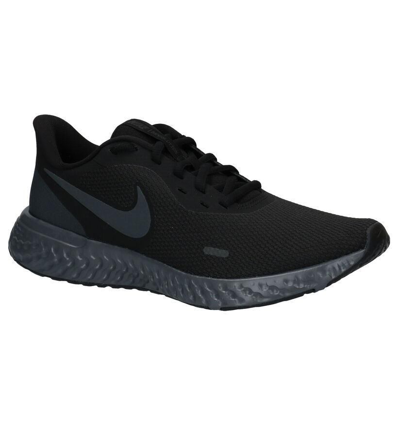 Nike Revolution 5 Zwarte Sneakers in stof (284536)