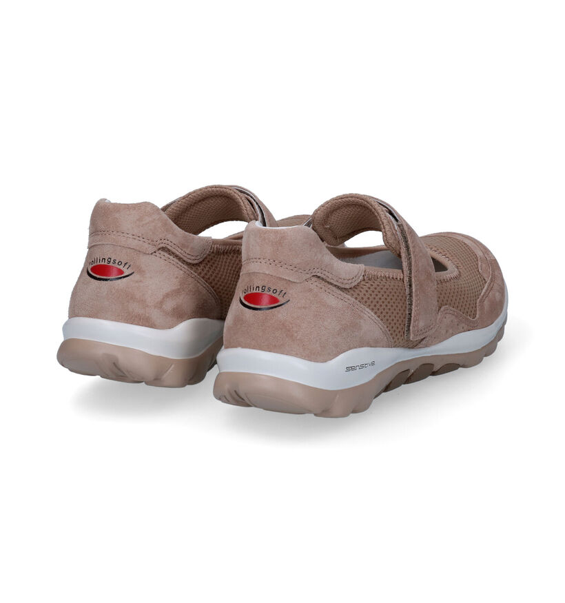 Gabor Rollingsoft Kaki Ballerina's in nubuck (308437)