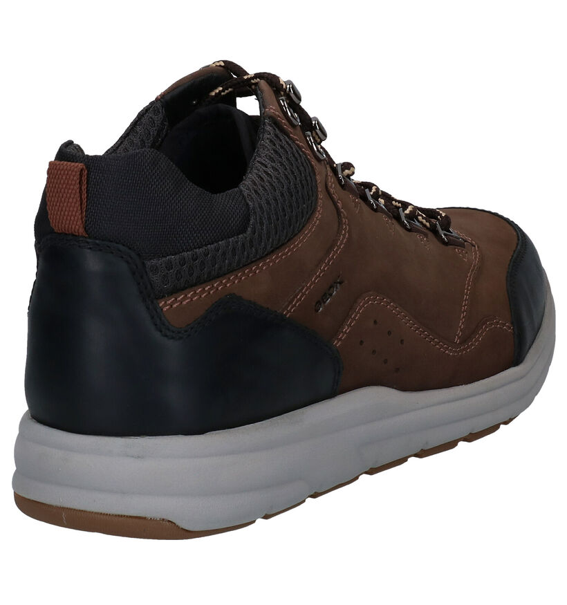 Geox Hallson Bruine Wandelschoenen in leer (294763)