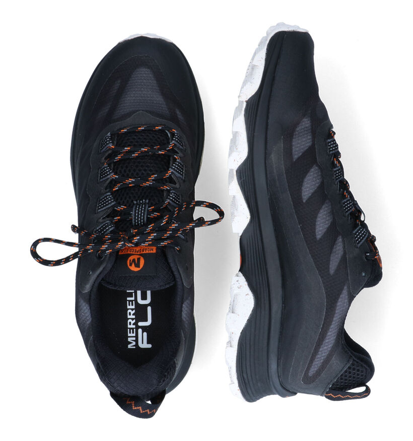 Merrell Moab Speed GTX Zwarte Wandelschoenen voor heren (301288) - geschikt voor steunzolen