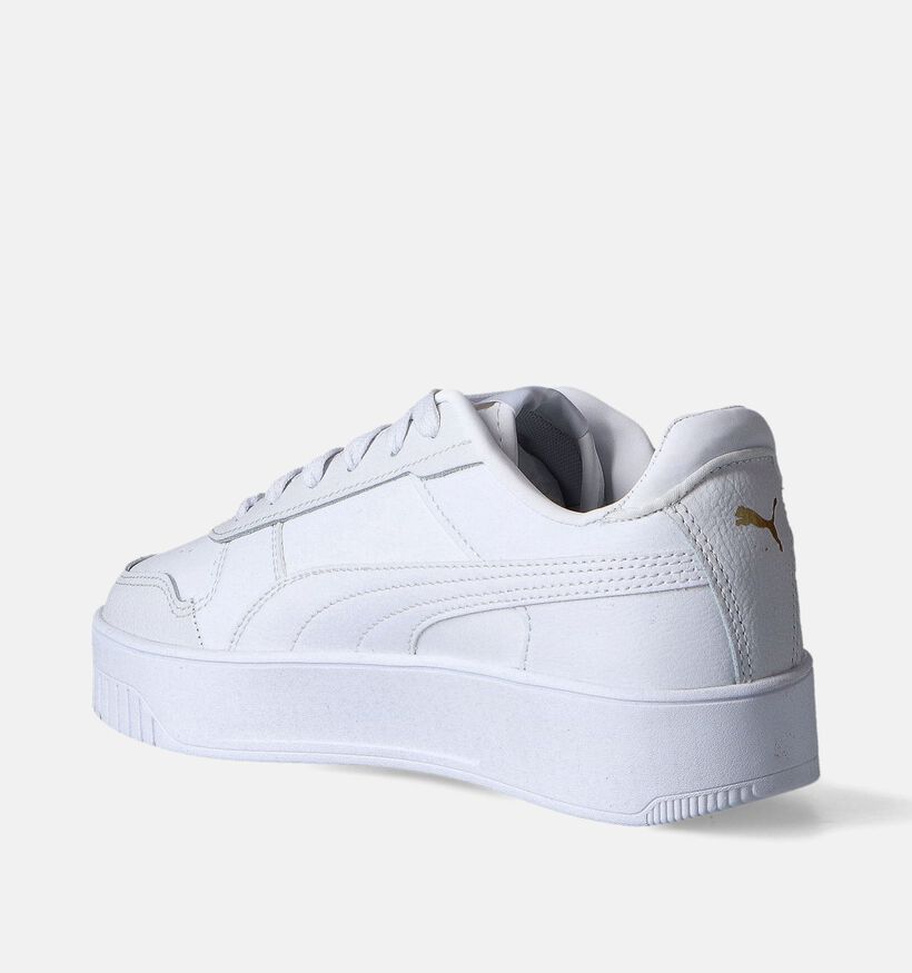 Puma Carina Street Baskets en Blanc pour femmes (350404) - pour semelles orthopédiques