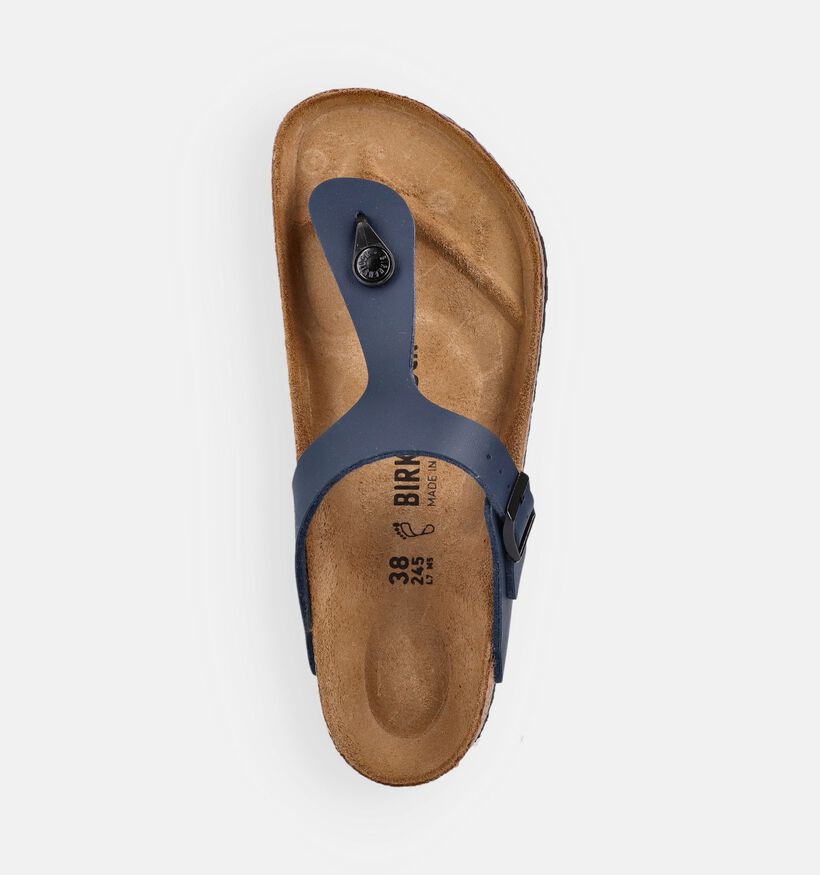 Birkenstock Gizeh Blauwe Teenslippers voor dames (368498)