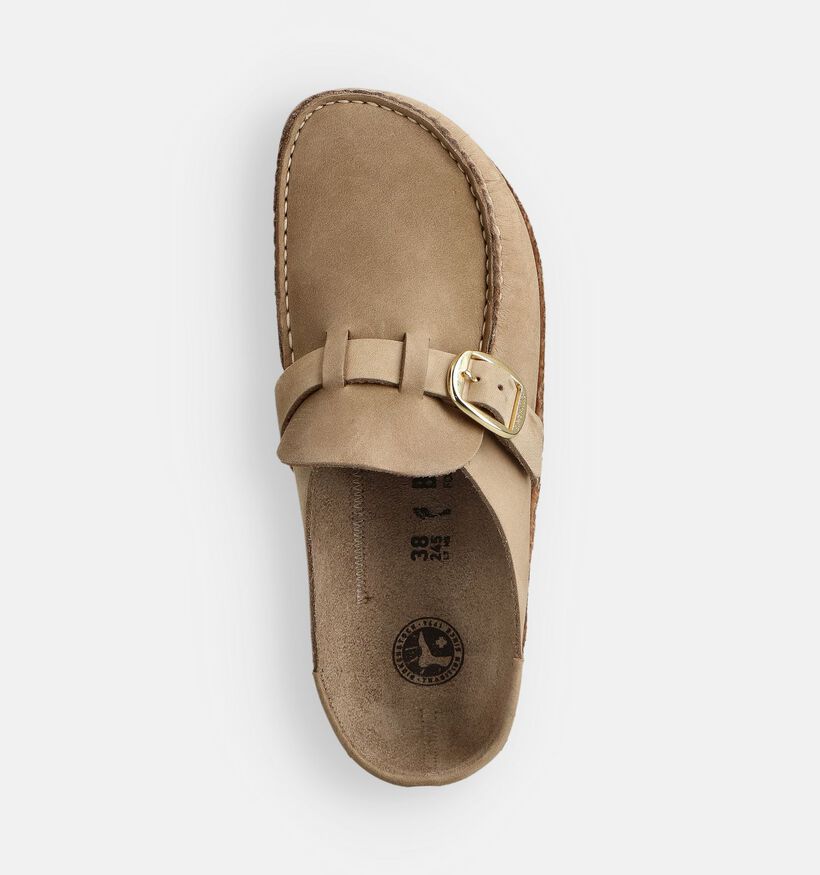 Birkenstock Buckley Natural Leather Nu-pieds en Marron pour femmes (368232)