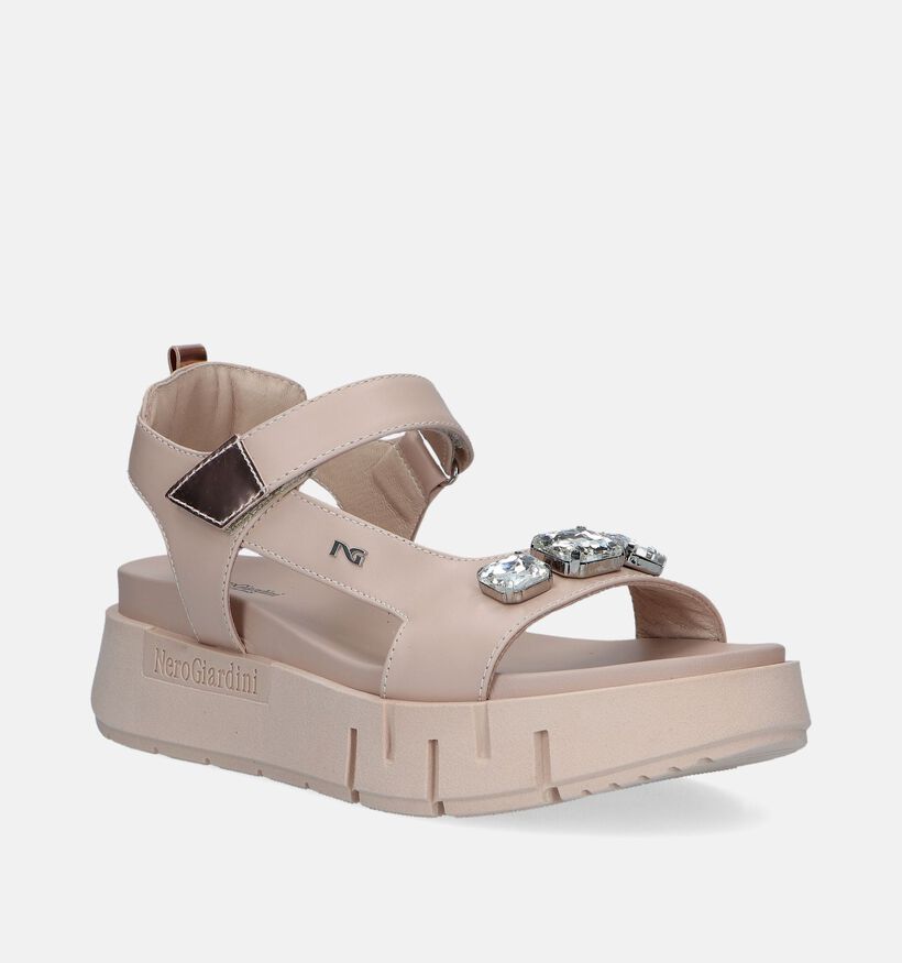 NeroGiardini Roze Plateausandalen voor dames (339469)