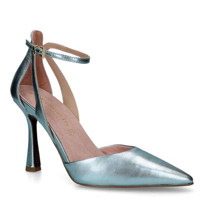 Tamaris Blauwe High Heel Pumps met Riempje voor dames (320560)