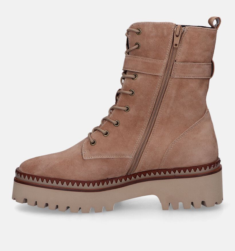 Nathan-Baume Boots à lacets en Camel pour femmes (332398)