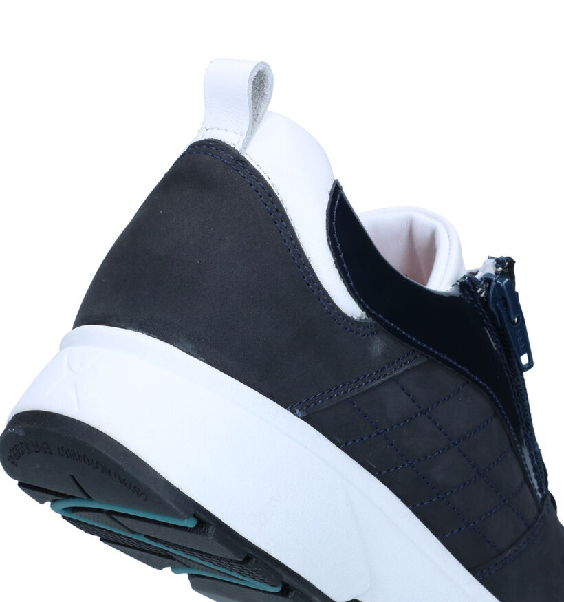 Xsensible Arona Blauwe Sneakers in nubuck (324721)