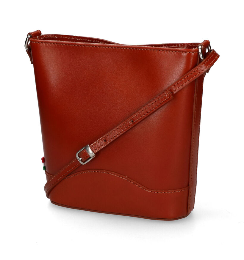 Time Mode VIT Cognac Crossbody Tas in leer (311068)