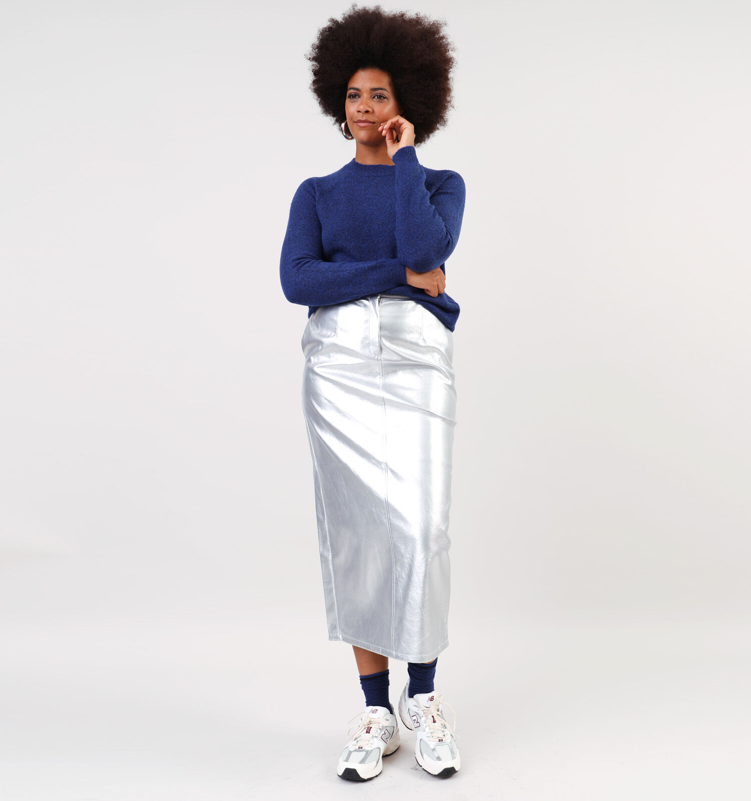 Vila Silver Zilveren Maxi rok Dames Rokken Online op TORFS.BE