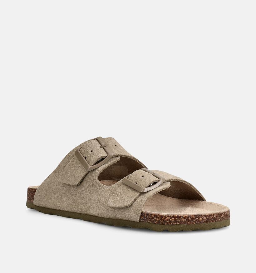 Milo & Mila Beige Slippers voor meisjes, jongens (373069)