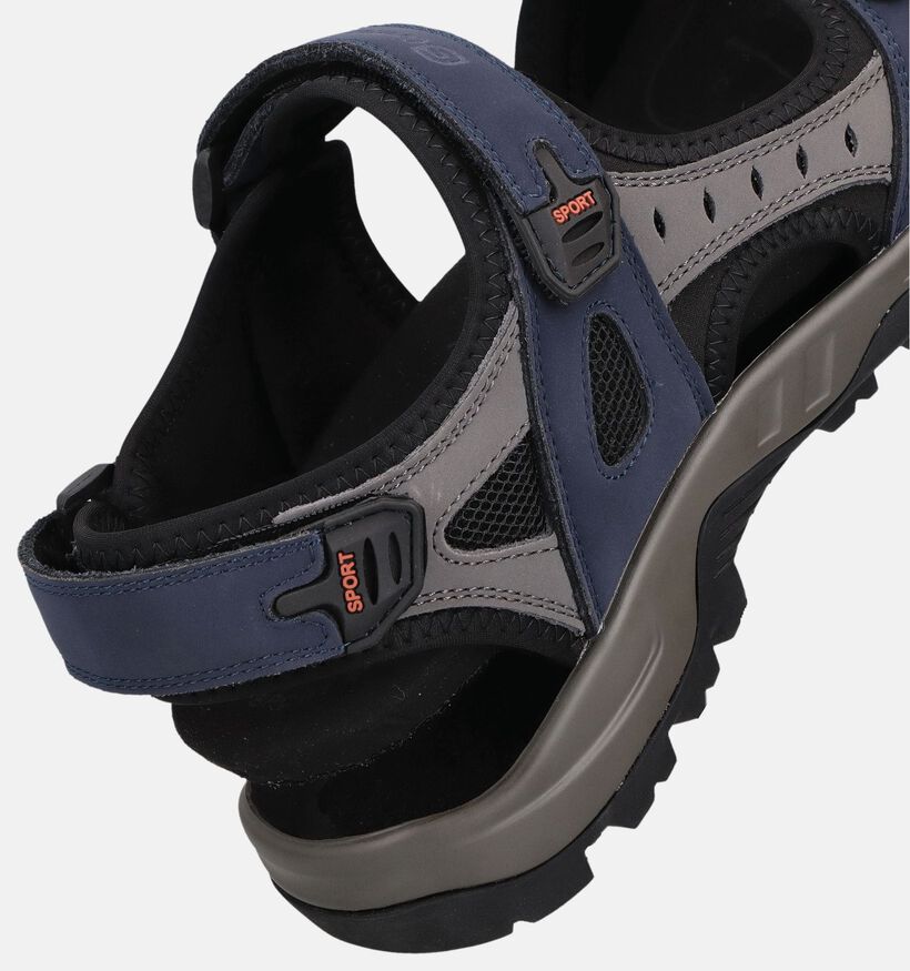 G-Comfort Sandales en Bleu fonc&eacute; pour hommes (368950) - pour semelles orthop&eacute;diques