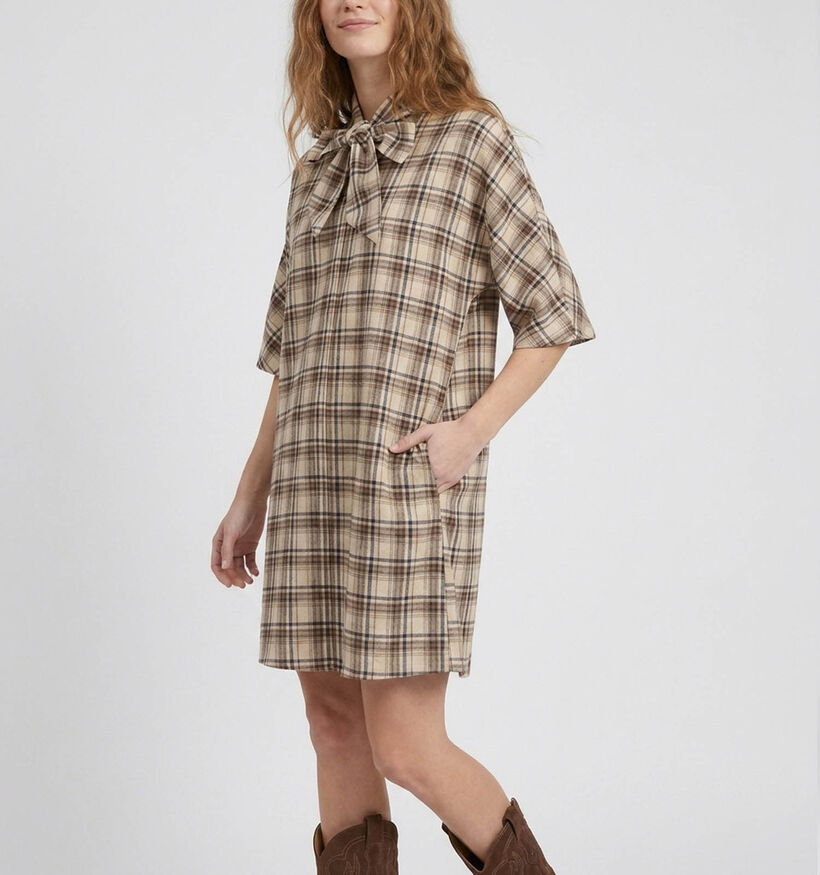 Vila Myra Robe mi-longue en Brun pour femmes (382054)