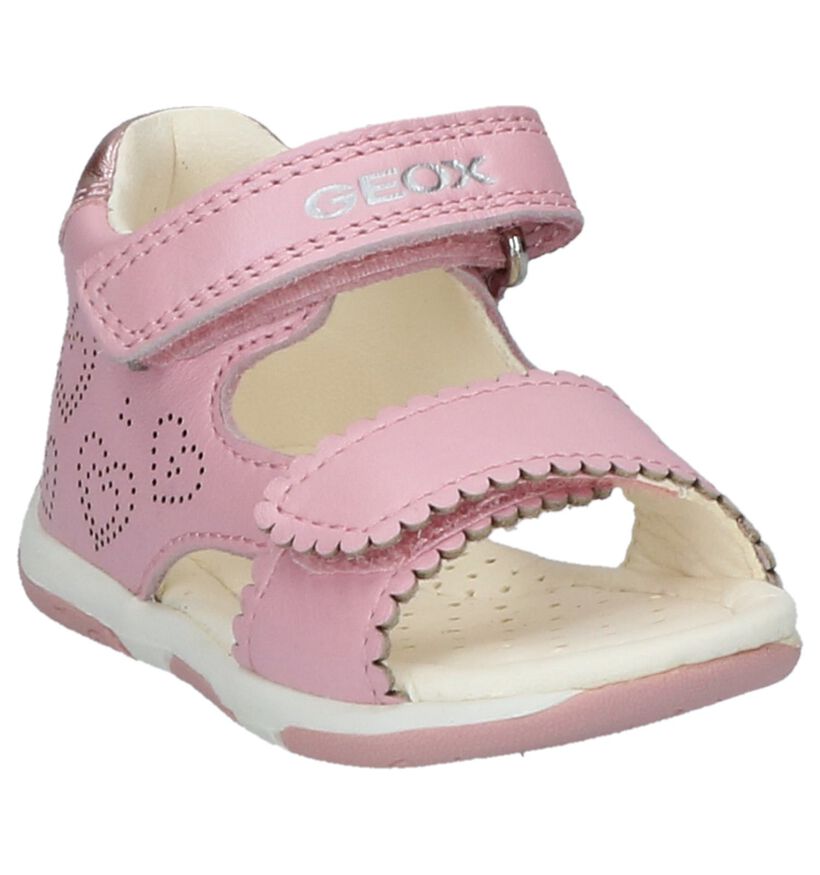 Roze Geox Babysandaaltjes in leer (213207)