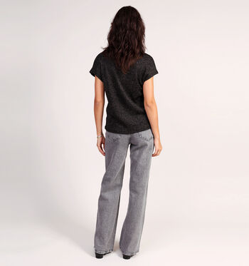 Vero Moda T-shirts Zwart/Bordeaux/Groen