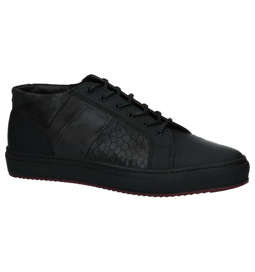 Ambiorix Chaussures hautes en Noir en cuir (231738)