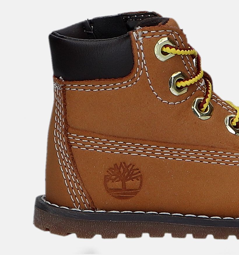 Timberland Pokey Pine 6IN BOOT Cognac Bottines voor jongens, meisjes (329073) - geschikt voor steunzolen