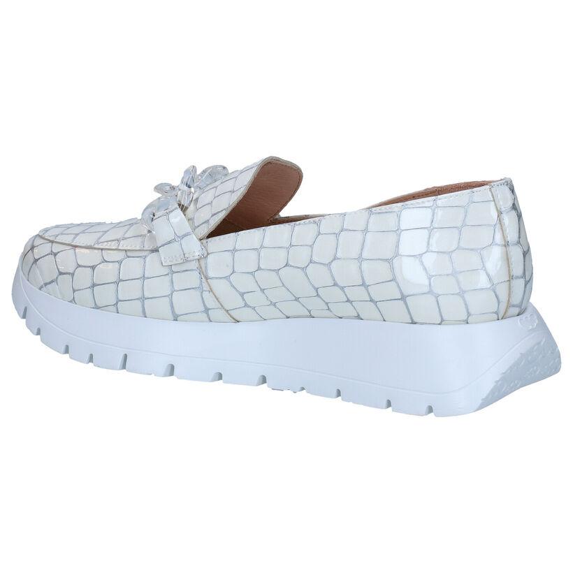 Wonders Ecru Loafers in leer (290010)