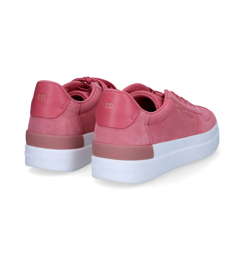 Tommy Hilfiger TH Signature Baskets en Rose en cuir (310690)