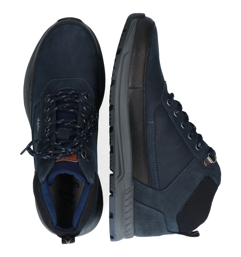 Australian Walker Blauwe Veterschoenen in nubuck (313349)