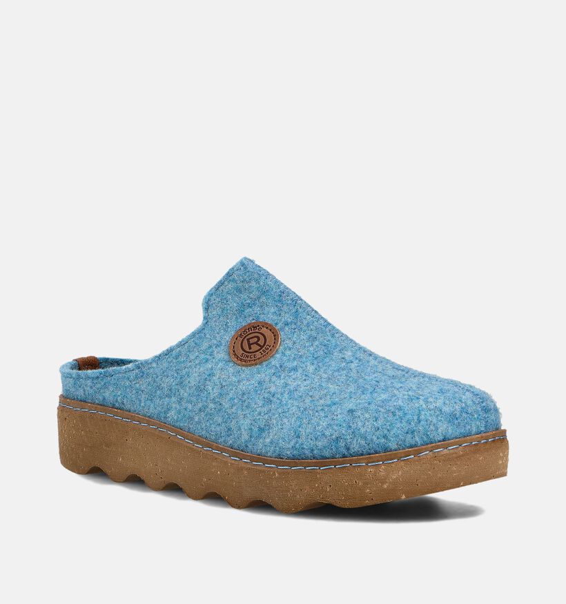 Rohde Foggia Blauwe Vilten Pantoffels voor dames (364829) - geschikt voor steunzolen