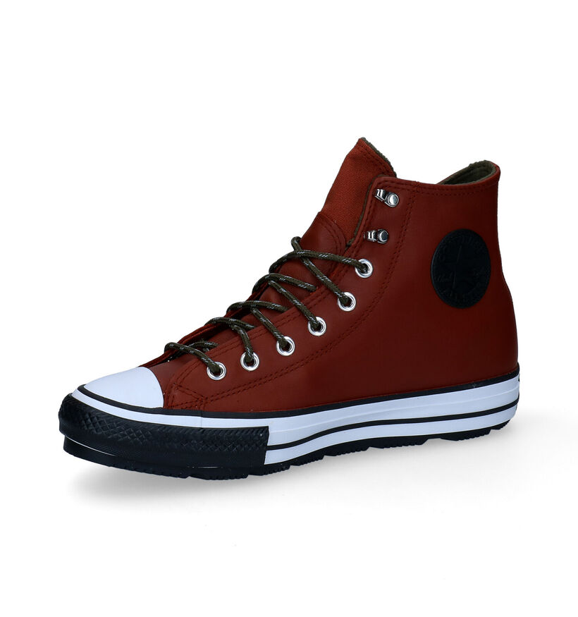 Converse Chuck Taylor AS Winter Baskets en Noir en cuir (293724)