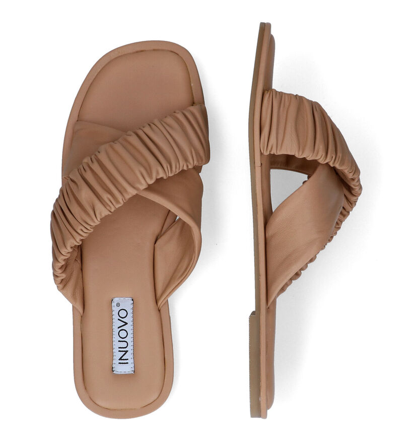 Inuovo Nu-pieds plates en Nude pour femmes (309463)