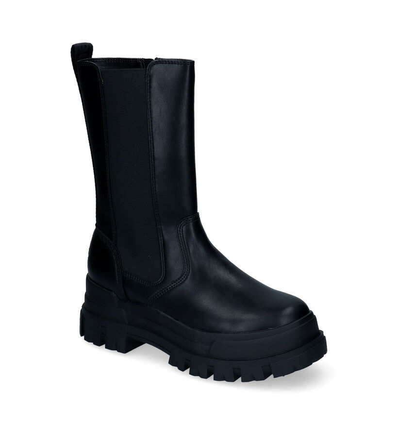 Buffalo Aspha Zwarte Boots in kunstleer (295251)
