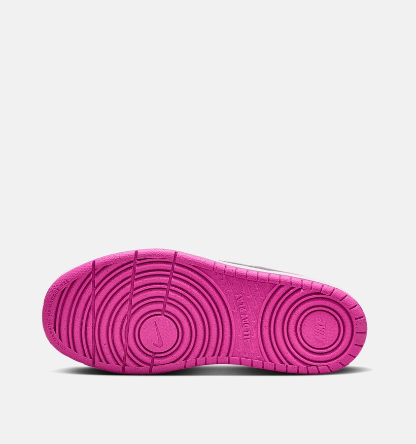 Nike Court Borough Low Sneakers Wit/Fuchsia voor meisjes (350501) - geschikt voor steunzolen