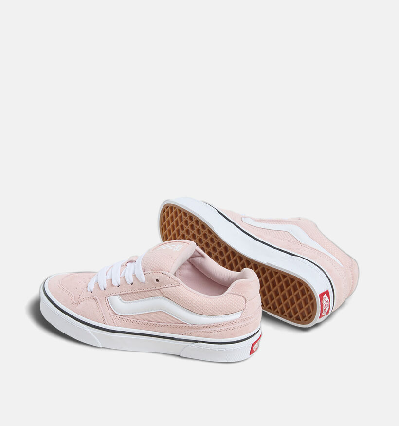 Vans Caldrone Baskets pour skate en Rose pour femmes (351404)