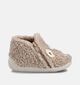 Milo & Mila Beige Teddy Pantoffels voor meisjes, jongens (364914) - geschikt voor steunzolen
