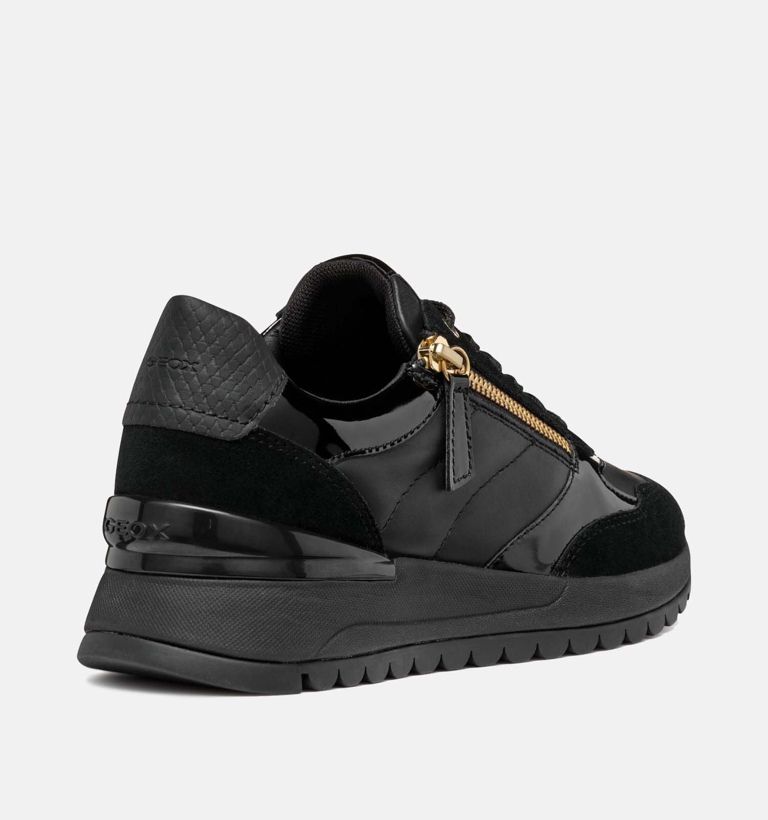 Geox sneakers dames zwart discount