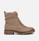 Jana Boots à lacets en Beige pour femmes (362906) - pour semelles orthopédiques