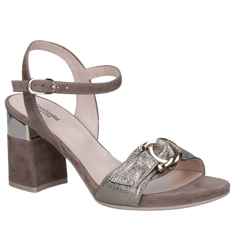 NeroGiardini Taupe Sandalen in daim (290229)