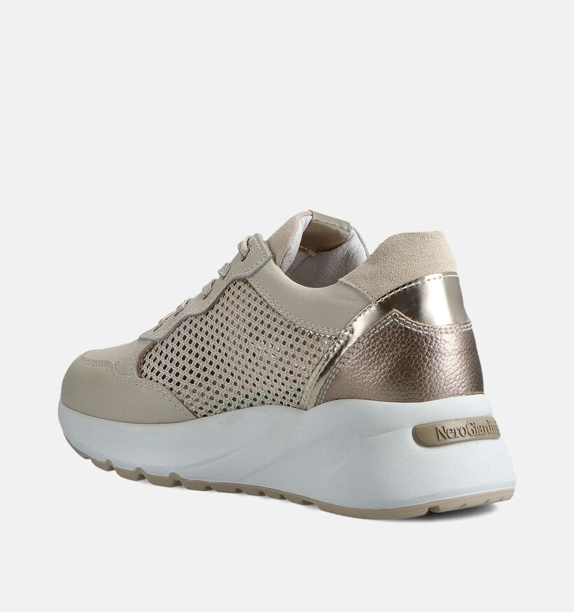 NeroGiardini Baskets habill&eacute;es en Beige pour femmes (369077) - pour semelles orthop&eacute;diques