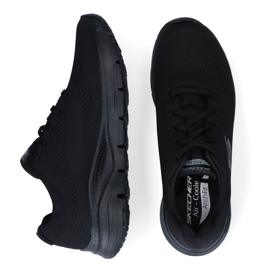 Skechers Arch Fit Big Appeal Baskets en Noir pour femmes (310636) - pour semelles orthopédiques