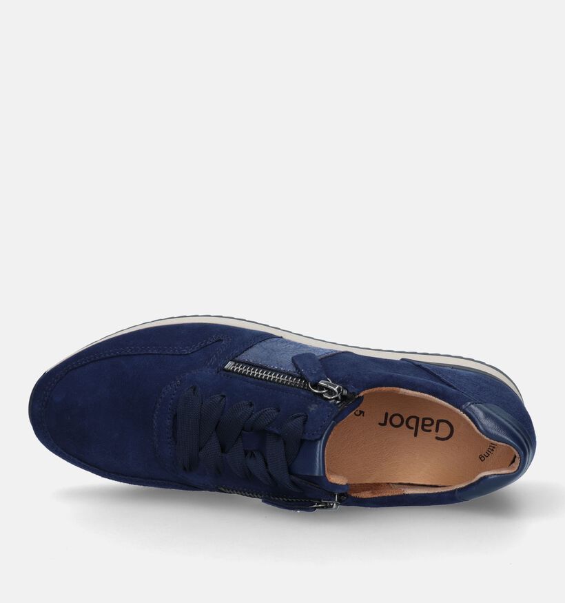 Gabor Best Fitting Blauwe Sneakers voor dames (331214) - geschikt voor steunzolen