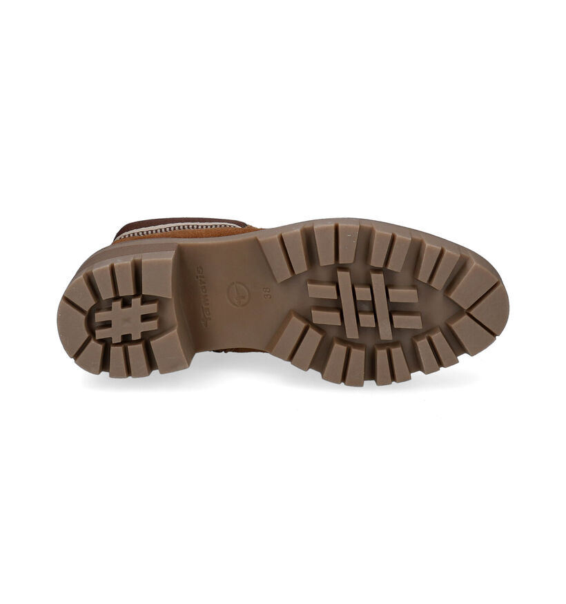Tamaris Boots à lacets en Cognac en nubuck (296789)
