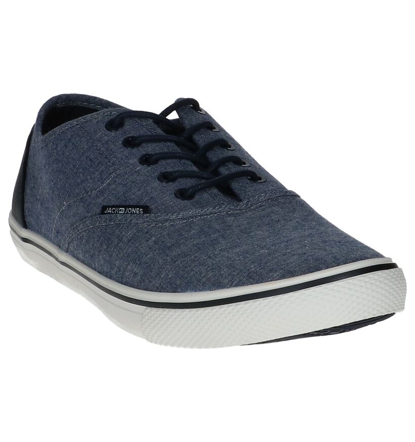 Jack & Jones Heath Zwarte Veterschoenen in stof (264322)